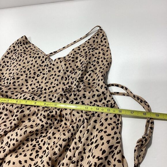 Cupshe Summer Dress Strappy Back Flowy Animal Print Maxi Lined NWT M - Picture 10 of 13